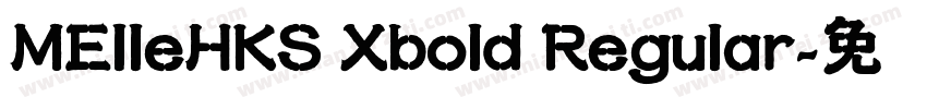 MElleHKS Xbold Regular字体转换